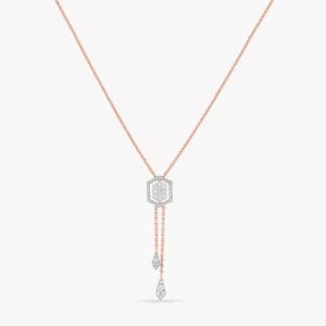 Solene Solitaire Rose Gold Pendant