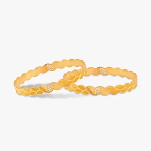 Ridhi Twisted Gold Bangles — Set of 2