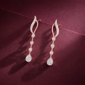 Nirvi Diamond Cascade Earrings