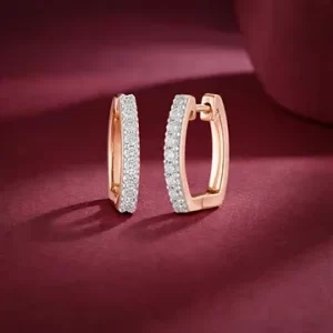Ira Diamond Hoop Earrings