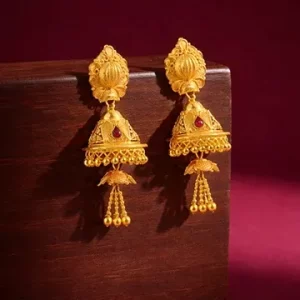 Rani Gold Jhumka Earrings