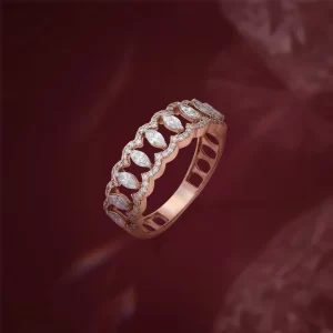 Sitara Pave Rose Gold Band